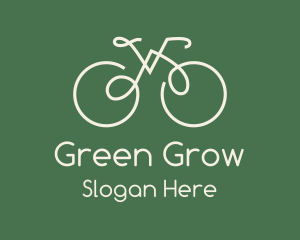 Green Bicycle Bike logo design