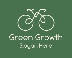 Green Bicycle Bike logo design