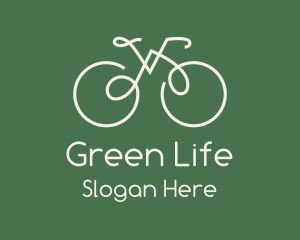 Green Bicycle Bike logo design