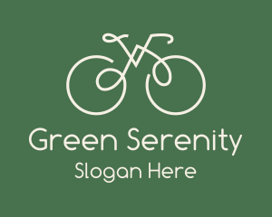 Green Bicycle Bike logo design