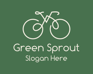 Green Bicycle Bike logo design