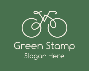 Green Bicycle Bike logo design