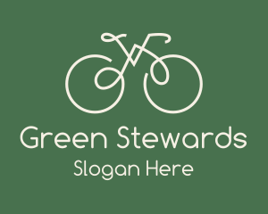 Green Bicycle Bike logo design