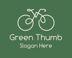 Green Bicycle Bike logo design