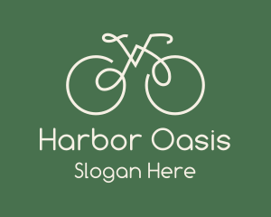 Green Bicycle Bike logo design