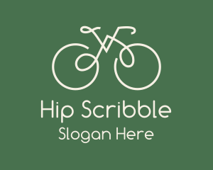 Green Bicycle Bike logo design