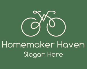 Green Bicycle Bike logo design