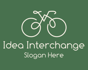 Green Bicycle Bike logo design