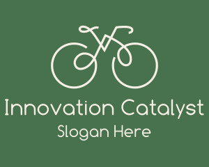 Green Bicycle Bike logo design