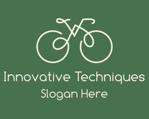 Green Bicycle Bike logo design