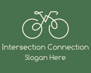 Green Bicycle Bike logo design