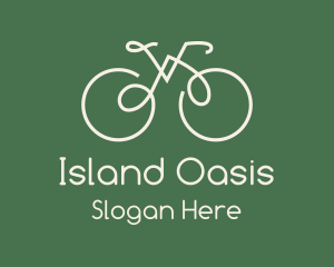 Green Bicycle Bike logo design