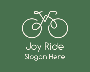 Green Bicycle Bike logo design