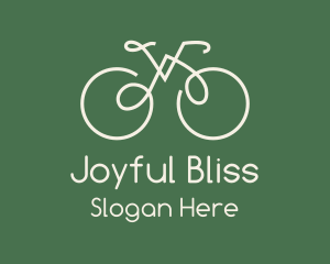 Green Bicycle Bike logo design