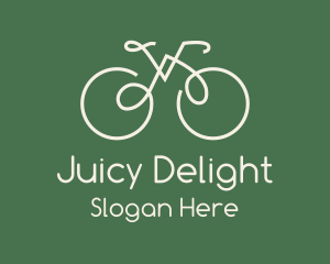 Green Bicycle Bike logo design