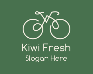 Green Bicycle Bike logo design