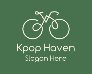 Green Bicycle Bike logo design