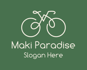 Green Bicycle Bike logo design