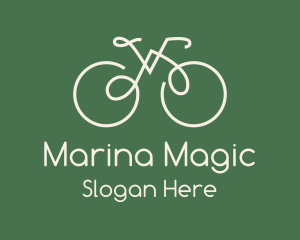 Green Bicycle Bike logo design