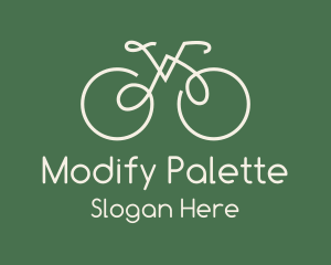 Green Bicycle Bike logo design