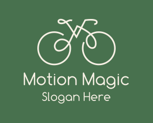 Green Bicycle Bike logo design