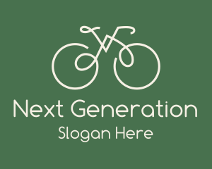 Green Bicycle Bike logo design