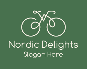 Green Bicycle Bike logo design