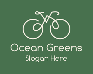 Green Bicycle Bike logo design