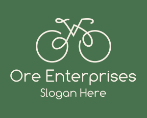 Green Bicycle Bike logo design