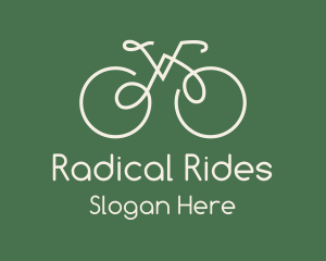 Green Bicycle Bike logo design