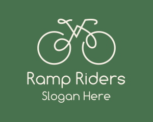 Green Bicycle Bike logo design