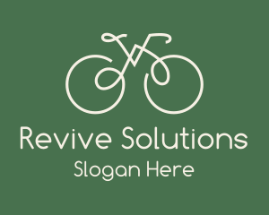 Green Bicycle Bike logo design