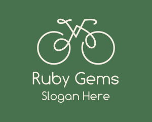 Green Bicycle Bike logo design