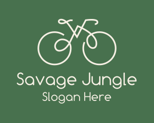 Green Bicycle Bike logo design