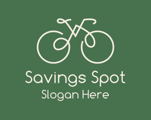 Green Bicycle Bike logo design