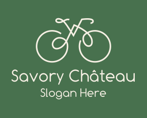 Green Bicycle Bike logo design