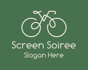 Green Bicycle Bike logo design