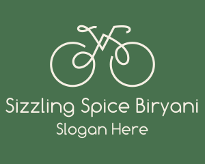 Green Bicycle Bike logo design