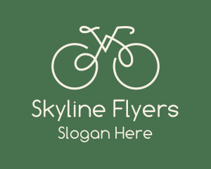 Green Bicycle Bike logo design