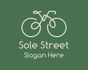 Green Bicycle Bike logo design