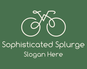 Green Bicycle Bike logo design