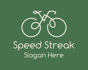 Green Bicycle Bike logo design