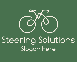 Green Bicycle Bike logo design