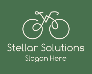 Green Bicycle Bike logo design