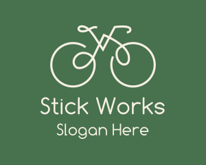 Green Bicycle Bike logo design