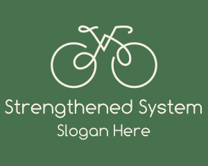 Green Bicycle Bike logo design