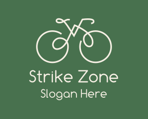 Green Bicycle Bike logo design