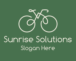 Green Bicycle Bike logo design