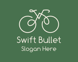 Green Bicycle Bike logo design