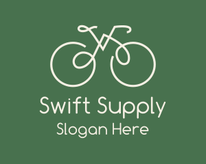 Green Bicycle Bike logo design